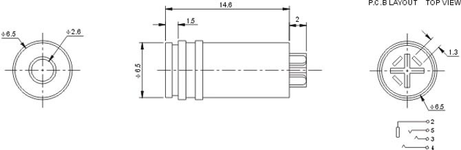 耳機插座PJ216A