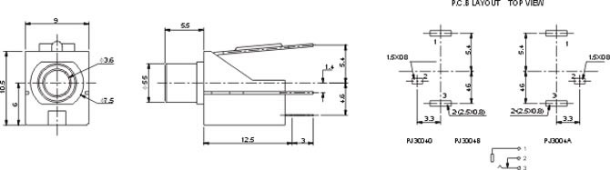 耳機(jī)插座PJ304A
