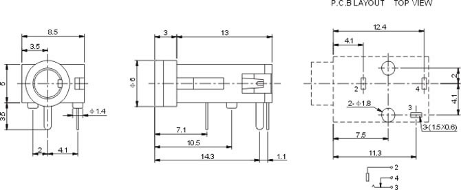 耳機插座PJ319A