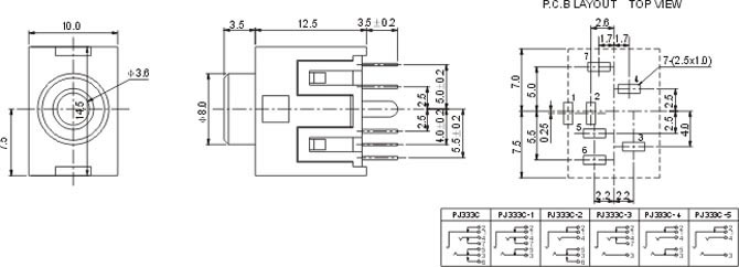 耳機插座PJ333C