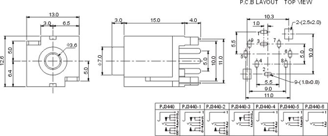 耳機插座PJ344A