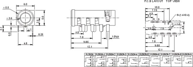 耳機插座PJ393A